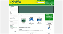 Desktop Screenshot of dyralif.is
